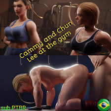 Cammy and Chun Li at the gym sub PTBR and english