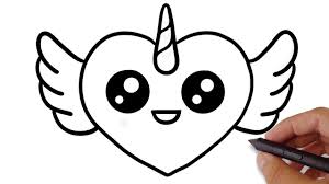 Unicorn is a legendary character and it has large spiraling horn. How To Draw A Unicorn Heart With Wings Novocom Top