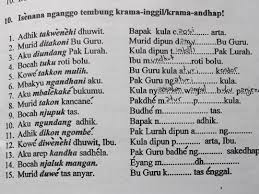 Si andi baik dan pintar di kelas. Isilah Mengunakan Krama Inggil Brainly Co Id