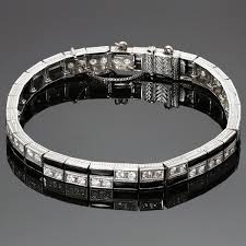 Free shipping, returns, & 180 day warranty. Tiffany Co Diamond Onyx Platinum Tennis Bracelet Mtsj1040