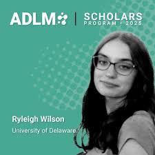 For our last #ADLM2025 Scholar spotlight, meet Ryleigh Wilson, a medical  laboratory science student at the University of Delaware. Her passion for  microbiology and patient-centered care drives her interest in exploring the