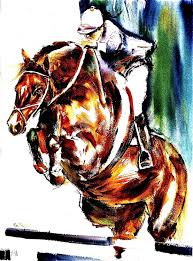 Pin By Bigeq Hunter Jumpers On Horsey Art We Love Watercolor Horse Print Watercolor Horse Equestrian Art