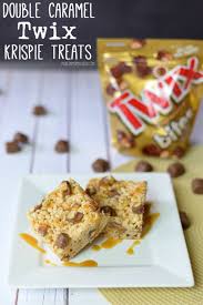 Double Caramel Twix Rice Krispie Treats Modernly Morgan Rice Krispy Treats Recipe Krispie Treats Recipe Crispy Treats