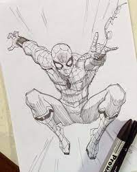 How To Draw People - Cartoon And Realistic - Drawing On Demand Spiderman Art Sketch Spiderman Drawing Avengers Drawings