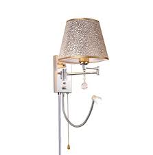 Simple and intuitive, the levo combines an attractive wall sconce with a swing arm task light with a rotating head that turns on and off automatically. Candle Wall Lights Cloth Wall Sconce Usb Charging Port Plug In Wall Lamp Reading Swing Arm Bedside Living Room Wall Light Metal Color No Dimming Size 30cm 22cm Home Kitchen