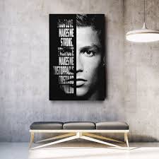 Cristiano Ronaldo Soccer Player Canvas Unique Design Wall Art Print Hand  Made Ready to Hang Custom Design