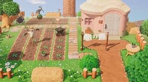 Acnh Designs Layouts On Instagram Last Farm Design Of The Day The Player Made A Garden F In 2020 Animal Crossing Villagers Animal Crossing Animal Crossing Game