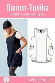 Das erstellen von schnittmustern zum ausdrucken ist mit viel arbeit verbunden. Damen Tunika Emma Freebook Gr Xs Xl Nahtalente Tunika Schnittmuster Schnittmuster Gratis Schnittmuster