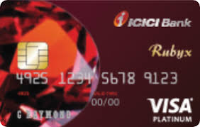 The card plastic has led buttons for payment options. Icici Bank Rubyx Visa Card Features Benefits And Fees Apply Now