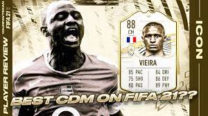 Most players will try to pass to another player away from vieira because he's just too good. Best Cdm In Fifa 21 Vieira 88 Player Review Unc Vieira 88 Gameplay Fifa 21 Ultimate Team Youtube