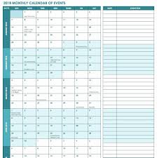 Monthly Event Calendar Template Beautiful 15 Free Monthly Calendar Templates In 2020 Event Calendar Template Monthly Calendar Template Free Monthly Calendar