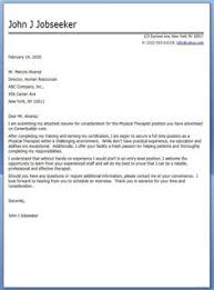 Patient difficulties may arise from stroke, traumatic brain injuries, congenital defects. Example Of Cover Letter For Physical Therapist