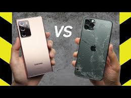 Galaxy Note 20 Ultra Vs Iphone 11 Pro Max Drop Test Youtube