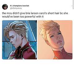I Hope She Gets It When She Gets To Filming The Infinity War Movies Marvel Captain Marvel Disney Marvel