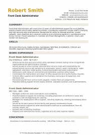 Maybe you would like to learn more about one of these? Front Desk Administrator Resume Samples Qwikresume
