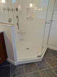 Corner Tub Design Ideas Pictures Remodel And Decor Shower Remodel Corner Shower Window In Shower