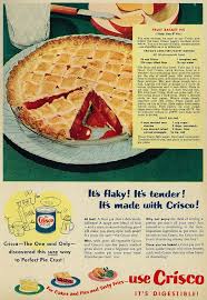 1950 Food Ad Crisco Shortening Fruit Basket Pie Recipe Retro Recipes Food Ads Vintage Dessert