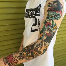 In Hearts Affliction Half Sleeve Tattoo Sleeve Tattoos Traditional Tattoo Models