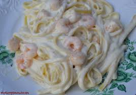 Better Than The Olive Garden Seafood Alfredo Ian Made This For Us And It Was Delicious Way More Than Enough Sauce For 16 Seafood Alfredo Food Recipes Seafood Recipes