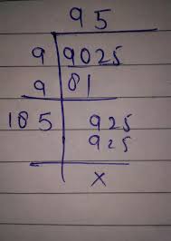 It is also known as prime decomposition. What Is The Square Root Of 9025