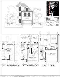 Townhouse Plan E1036 A2 4 Beach House Floor Plans Town House Floor Plan Apartment Floor Plans
