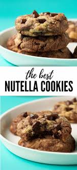 The Best Nutella Cookies Sweetest Menu Recipe Nutella Chocolate Chip Cookies Nutella Cookies Recipe Cookies Recipes Chocolate Chip