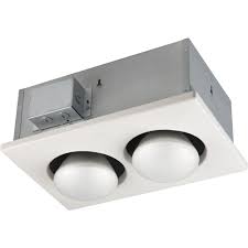 Broan Nutone 250 Watt Infrared 2 Bulb Ceiling Heater 9422p The Home Depot