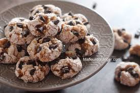Ghriyba Cookies Aux Amandes Noix De Coco Chocolat Recette Alimentation Desserts Francais Dessert