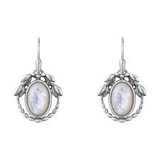 2021 Heritage Earrings In Sterling Silver And Mother Of Pearl Georg Jensen