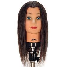 Debra 100% Human Hair Cosmetology Mannequin Head by Celebrity at Giell.com