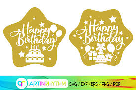 Download Happy Birthday Svg Birthday Card Svg Graphic By Artinrhythm Creative Fabrica PSD Mockup Templates