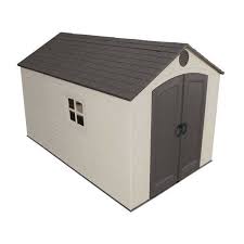 Plastic storage sheds or resin sheds are made out of heavy molded plastics such as polyethylene and pvc, and are less costly than metal sheet storage sheds. Lifetime Products 8 Ft X 12 5 Ft Resin Storage Shed Lifetime Storage Sheds Garden Storage Shed Plastic Sheds
