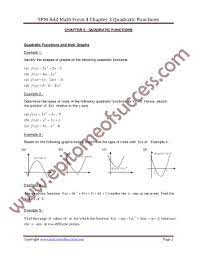 Copyright www.epitomeofsuccess.com page 2 spm add math form 4 chapter 6 coordinate geometry the equation of a straight line 23) find the equation of the line that passing through (5,2). Add Math Form 4 Chapter 3 Fill Online Printable Fillable Blank Pdffiller