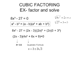 One way to solve the cubic is to first convert it into a let's derive a formula to convert our cubic into a quadratic. 6 4 Solving Polynomial Equations Ppt Video Online Download