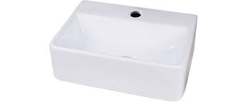 Lavabo Rettangolare Appoggio Sospeso Cosenza 33 5 Cm X 29 Cm X 12 Cm Obi Ceramica