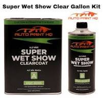 Super Wet Show Clear Coat Gallon + Quart Act 4:1 Mix Ratio Clearcoat Kit