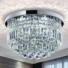 Everything you need to know about these popular types of lights. Saint Mossi Modern K9 Crystal Raindrop Chandelier Lighting Flush Mount Led Ceiling Light Fixture Pendant Lamp For Dining Room Bathroom Bedroom Livingroom 9 E12 Led Bulbs Required Height 11 X Width 20