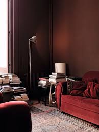 Dark Red Modern Living Room Decor Dark Living Rooms Interior Modern Interior
