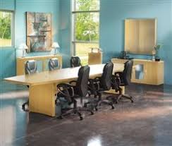 Talk About A Beautiful Conference Room All The Furniture Is Top Quality By Mayline Furniture Officeinteriors Conferenceroo Conference Table Furniture Table