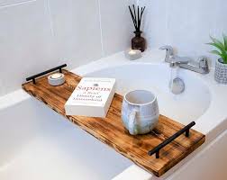 2 In 1 Bathtub Caddy Bed Tray With Free Soap Holder In A Etsy In 2020 Bath Tray Bathtub Caddy Tub Tray