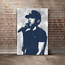 Chance The Rapper Canvas Print Chance The Rapper Art Music Chance The Rapper Art Canvas Print Wall Rapper Art