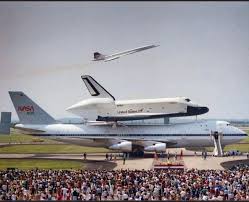 The Concorde Photo Bombing The Space Shuttle Enterprise And A 747 9gag