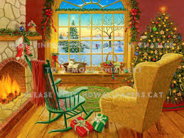 Kids are always waiting for this enjoyable festival and to get a surprise gift from kris kringle santa claus. Cozy Christmas Window Tree Home Holiday