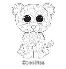 Speckles The Leopard Ty Beanie Boo Animalitos Para Colorear Beanie Boos Dibujos Para Ninos