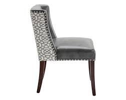 Marlin Dining Chair Grey Leather Diamond Fabric Leather Dining Room Chairs Leather Dining Chairs Modern Dining Chairs