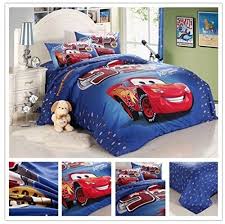Racing cars beds for boy bedroom. Disney Red Cars Kids 3 Piece Blue Duvet Set 100 Cotton Twin Bed Buy Online In Grenada At Grenada Desertcart Com Productid 32041187