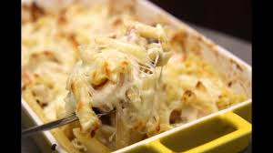 This shrimp alfredo bake from delish.com will be your new favorite. Chicken And Shrimp Pasta Bake