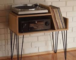 Mid Century Magnavox Stereo Hifi Turntable 1960s Vintage Record Player Fully Restored Media Cabinet In 2020 Vinyl Record Furniture Record Player Stand Turntable Furniture