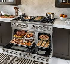 Bluestar Bsp488bng 48 Pro Style Gas Range With 8 Open Burners Primanova 25 000 Btu Burners Powr Convection Ov Kuchen Rustikal Deko Tisch Moderne Kuchenideen