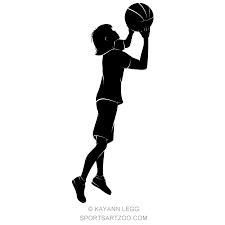 Silhouette Girl Shooting A Basketball Sportsartzoo Find the perfect female basketball silhouette stock photos and editorial news pictures from getty images. silhouette girl shooting a basketball sportsartzoo